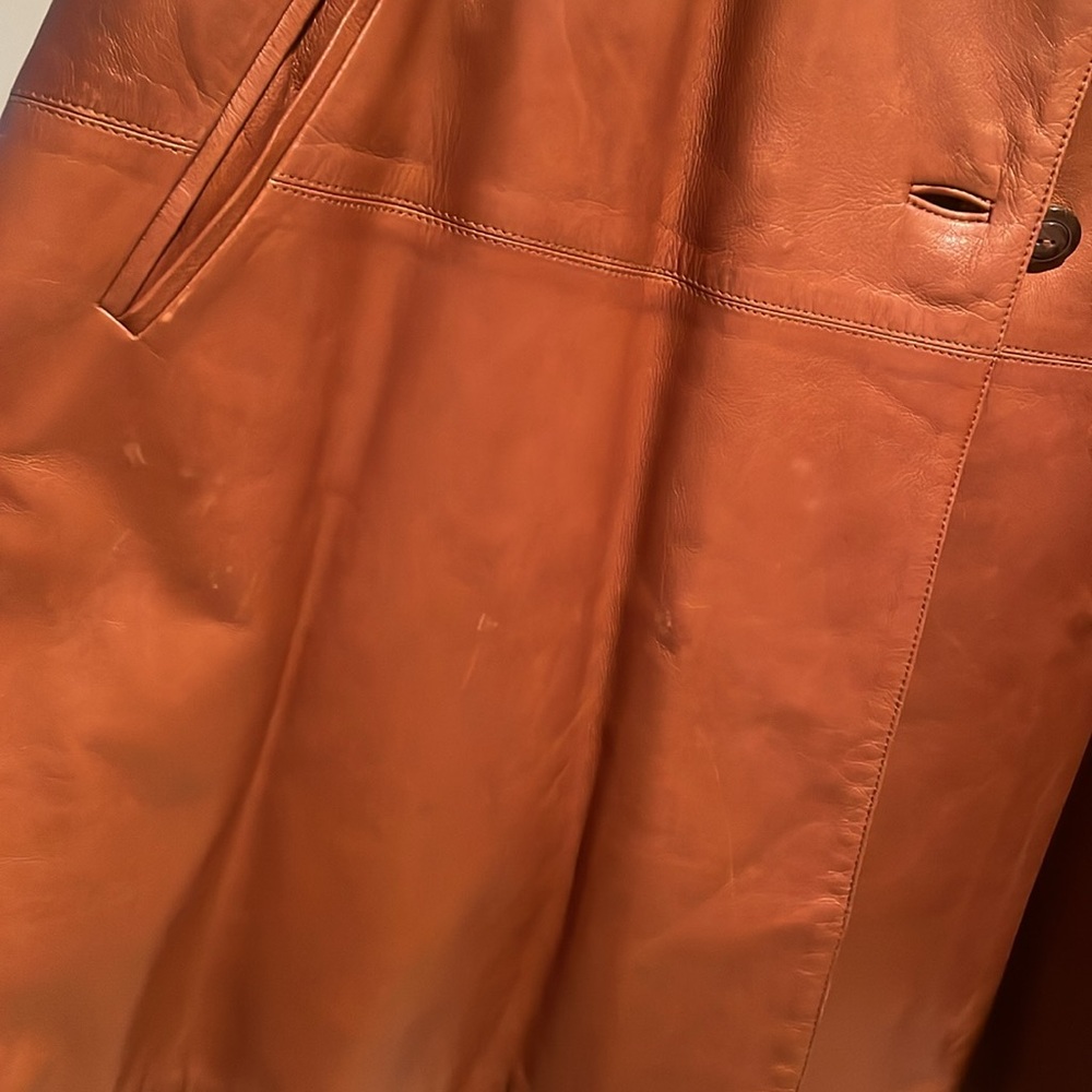 Italian buttery soft custom made coat size 44- approx 10-12 - Picture 14 of 15